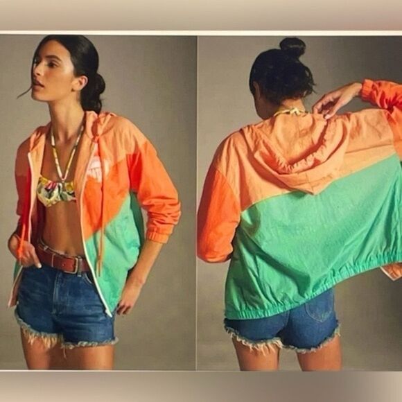 Mother The Triple Shade Hoodie Windbreaker Size Small Retro Colorful Jacket Coat - Picture 3 of 8